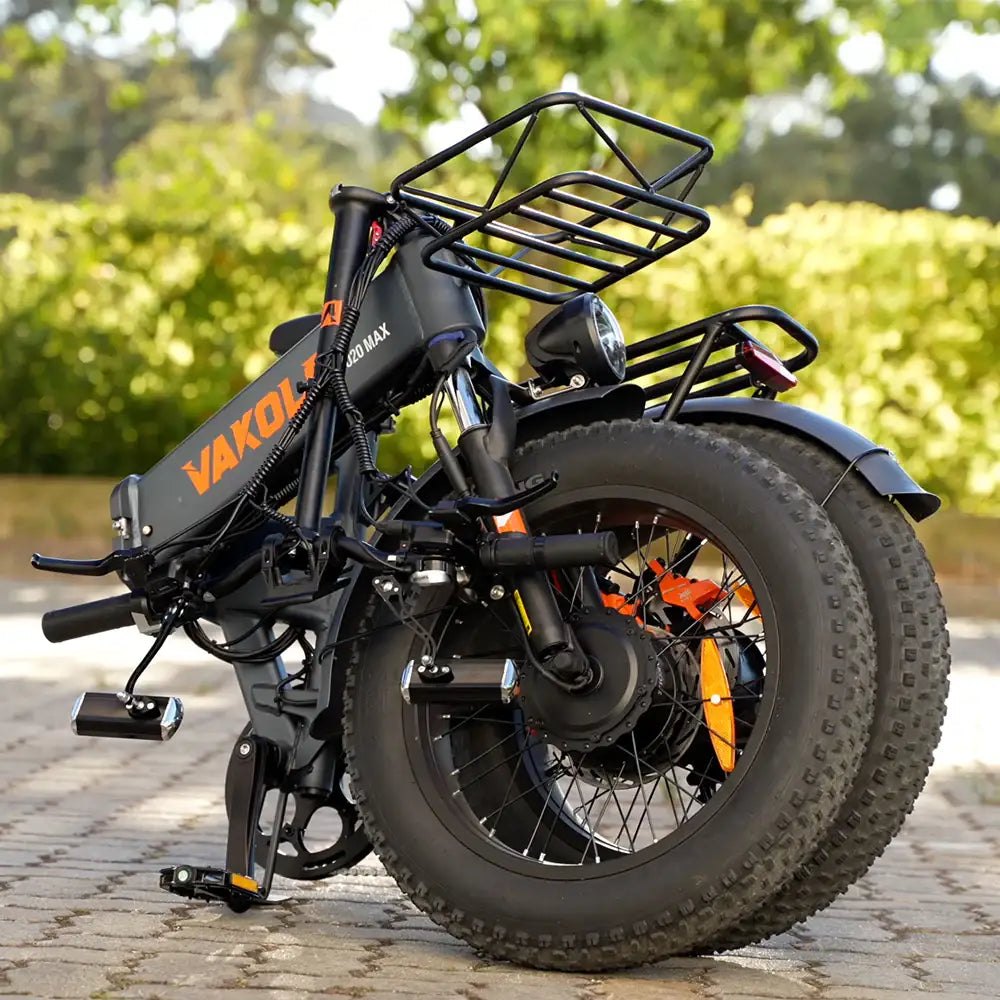 Folded Vakole CO20 Max fat-tire electric bike from BuyBestGear