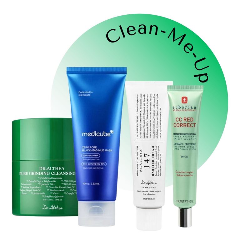 eZebra Korean beauty set with several compact personal-care products