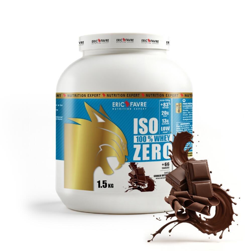 Eric Favre Iso Zero 100 percent whey protein Triple Choco tub