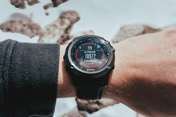 a watch on a rock